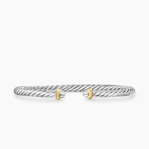 David Yurman Silver and Gold Cable Bracelet